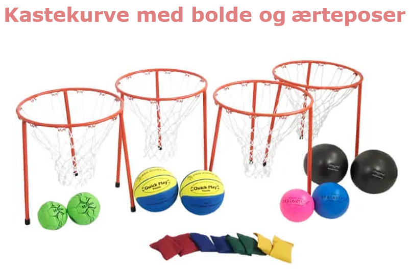 Kastekurve med bolde og ærteposer