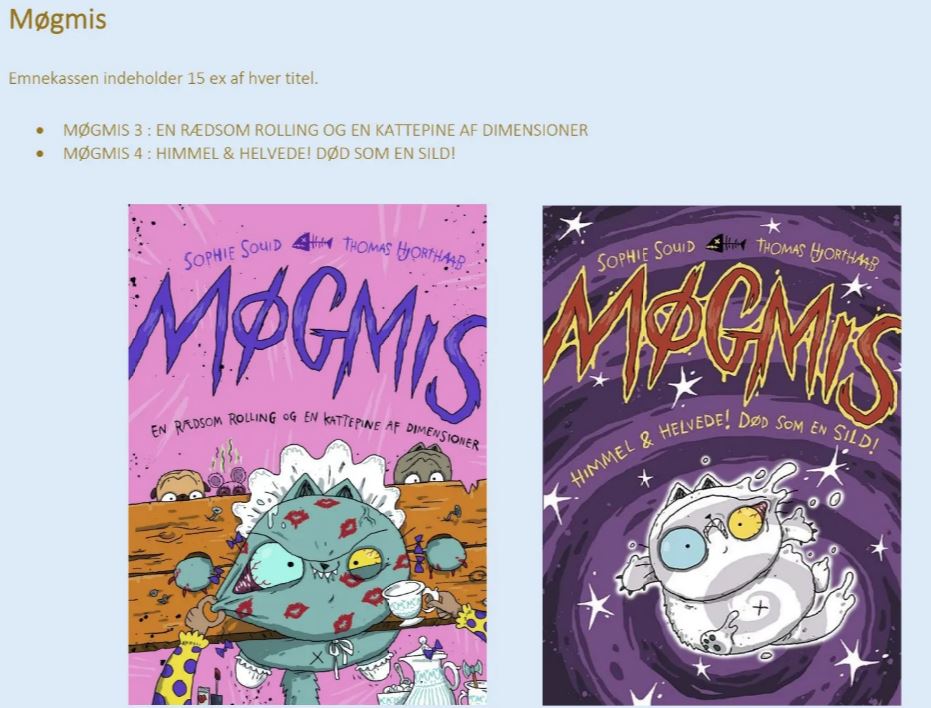 Møgmis nr. 3 & 4 15 ex. af hver tittel