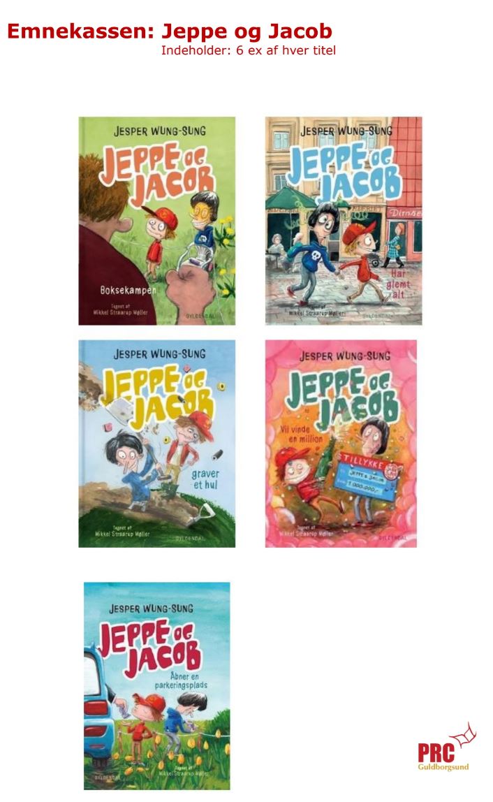 læsekasse om Jeppe og Jacon til mellemtrinnet
