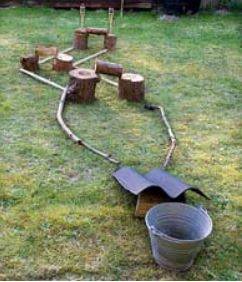Hjemmelavet minigolfbane 